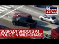 Crazy Police Chase: Suspect shoots at officers during high-speed chase in LA | LiveNOW from FOX