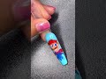 Mariorabbits sparks nail design who love mario gamesshorts youtubeshorts design