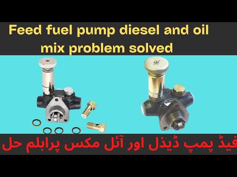 How to repair Diesel Fuel Feed Pump diesel and oil mix problem solved