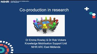 Training | Co-production | 3 July 2024