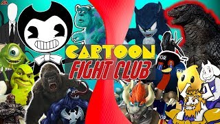 Bendy and The Ink Machine vs Undertale, Godzilla, & More! MONSTER FREE FOR ALL | CARTOON FIGHT CLUB