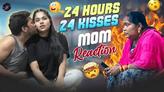 24 HOURS 24 KISSES || MOM REACTION || Prankboy Teluguy