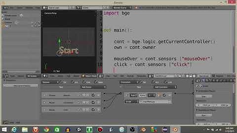 UPBGE - Simple, Python Main Menu in Blender