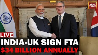 India-UK FTA Deal LIVE: Modi, Starmer Sign Historic $34B Trade Deal, Biggest Post-Brexit Economy Guide