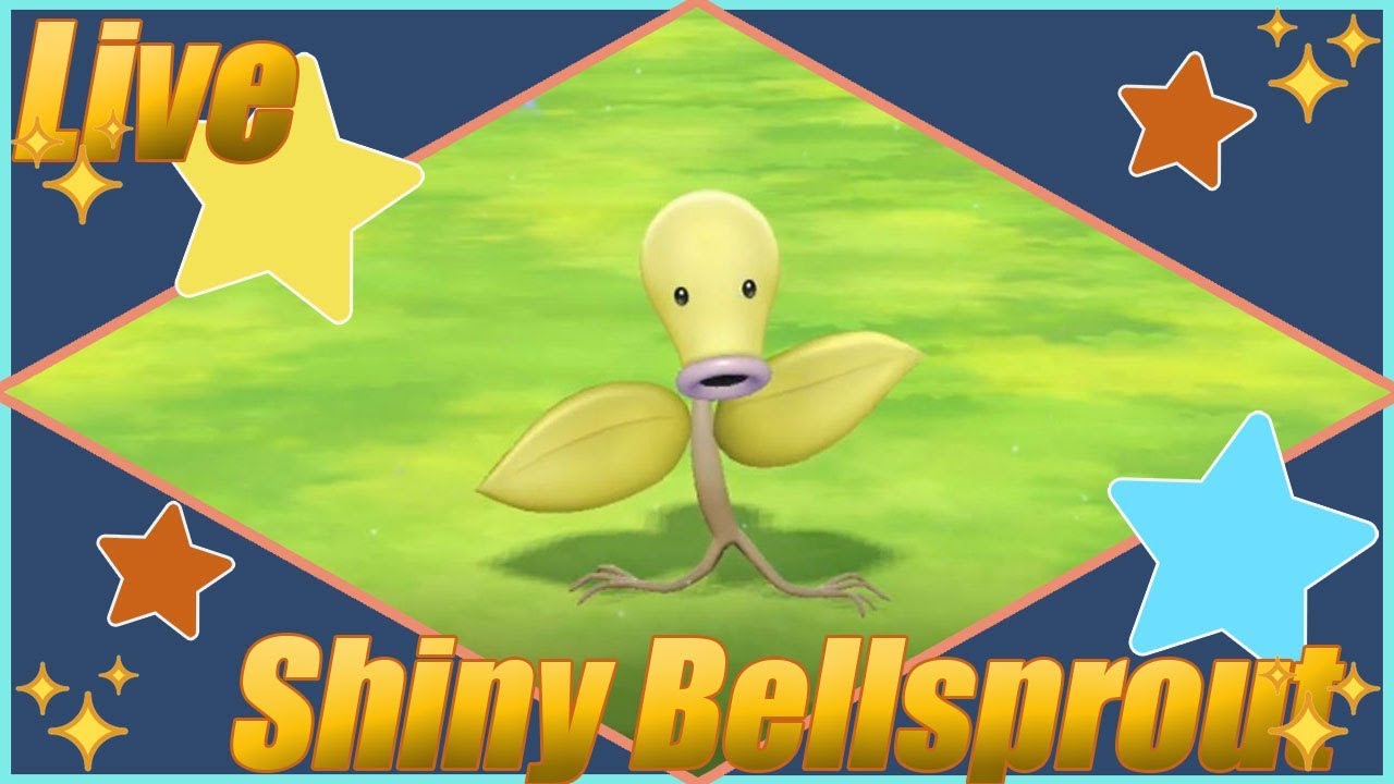 Live Shiny Bellsprout Pokemon Let S Go Eevee Youtube