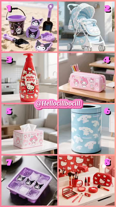 Dari 1-8 kalian paling suka sama yang mana nihh ?🙀🥰#cinnamoroll #sanrio #mymelody #kuromi #kawaii