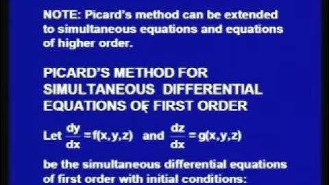 Mod-1 Lec-3 Approximate Solution of An Initial Value