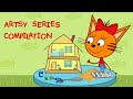 Kidecats  artsy episodes compilation  best cartoons for kids 2022