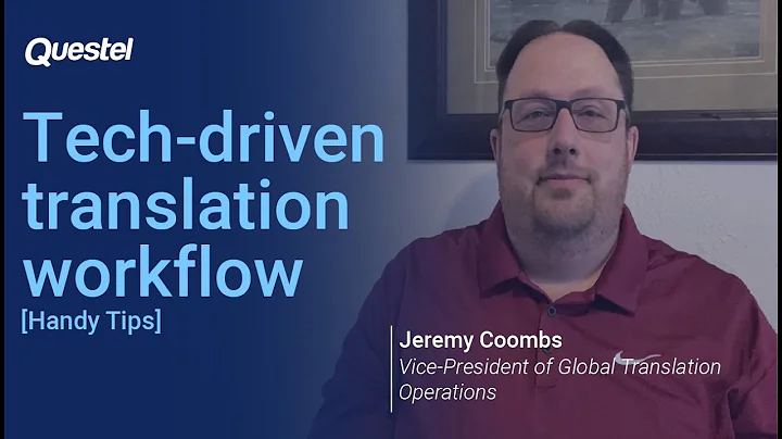 [Handy Tips] Tech driven translation workflow with...