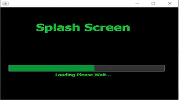 How to Create Splash screen in Java using Netbeans with source code|JProgressbar