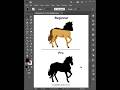 Illustrator Tutorial 2026 | How to make a horse silhouette in Illustrator #benocds #illustrator