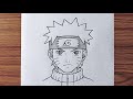 How To Draw NARUTO UZUMAKI step by step , Easy