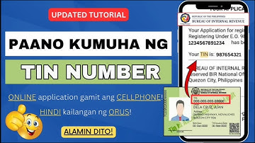 PAANO KUMUHA NG TIN NUMBER ONLINE 2025 | HOW TO GET TIN NUMBER ONLINE USING CELLPHONE | HR LEAH G.