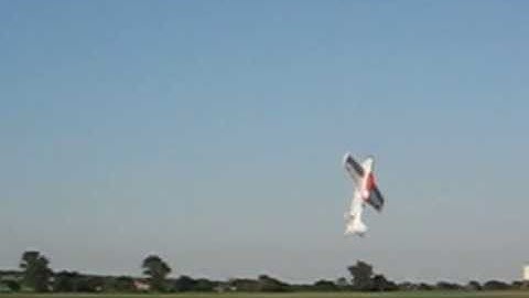 Amazing Torque Roll RC Plane Multiplex AcroMaster 3D Hover Almost Crash 3D Aerobatics Reflex XTR