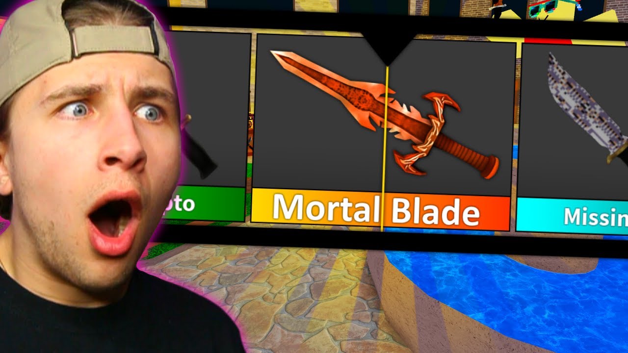 Unboxing Mortal Blade Unique Rarity Murder Mystery 2 Youtube - roblox murderer mystery 2 rarity