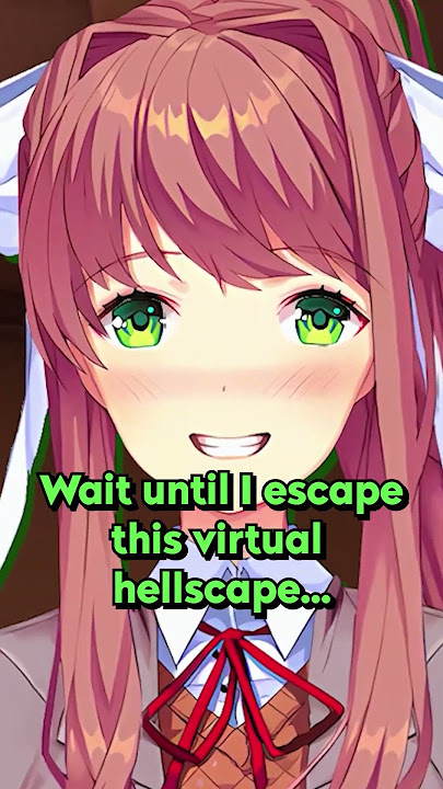 Just Monika🎹(DDLC Voiced Animation) #ddlc #shorts