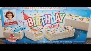 Little Debbie Birthday Cakes Snack Cakes Review