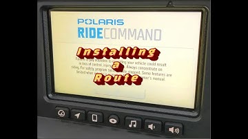 How to install a route into Polaris Ride Command
