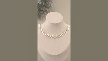 DIY Pearl Necklace Making at Home | Simple Beading Tutorial for Beginners!