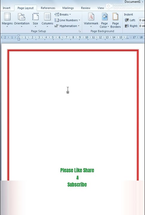 How To Insert Page Border In MS Word Hindi How To Create Page Border how-to-insert-page-border-in-ms-word-hindi-how-to-create-page-border