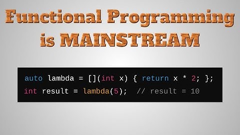 Functional Programming is MAINSTREAM (English talk)