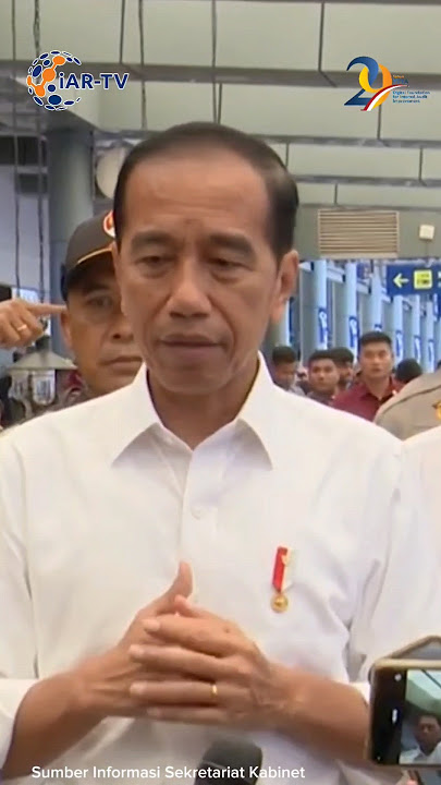 Presiden Jokowi Tinjau Arus Mudik  Stasiun Pasar Senen #presiden #jokowi #mudik #lebaran #ai #shorts