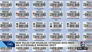 New rules for disabled veterans who need an accessible parking spots