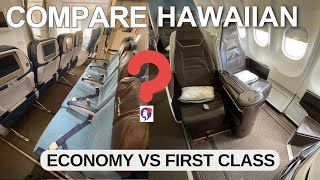 Trip Report Hawaiian Airlines First Class vs Economy. Find out which cabin best suits your travel!