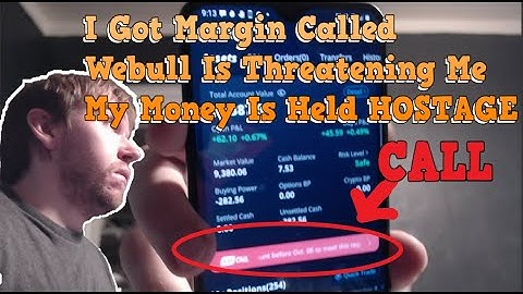 Webull RM Margin Call - Holding My Money Hostage