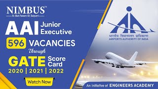 AAI Junior excutive Recruitment Through GATE 2020/21/22| AAI Vacancy 2022 | AAI Notification 2022