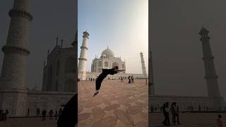 Have You Ever Been There? 😍✍🏼 Beautiful Taj Mahal 👉❤️ #Flip #Backflip