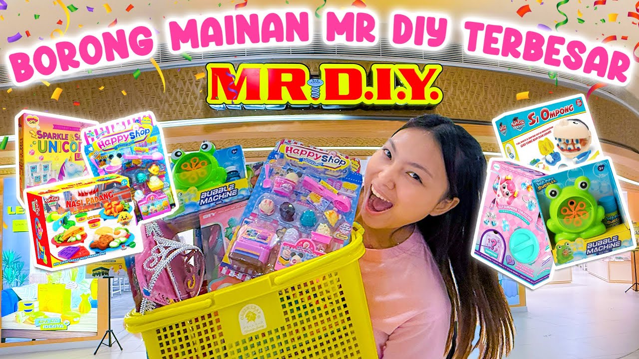 BORONG MAINAN DI MR DIY TERBESAR DI INDONESIA?! 😱🤩 BANYAK BANGET SLIME NYA, PLAY DOH NASI PADANG?! 😱