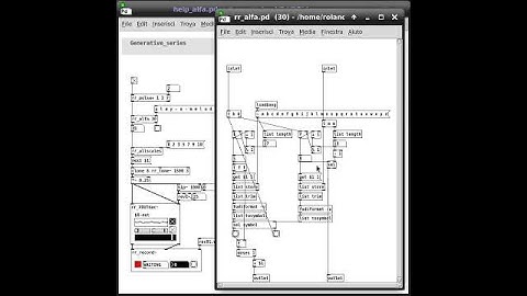 PDida (Pure Data) help patch: Melody Generation - alfa
