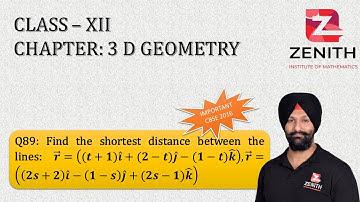 Find the shortest distance between the lines: r ⃗=((t+1)i ̂+(2-t)j ̂-(1-t)k ̂ ),r ⃗=((2s+2)....
