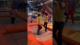 This trampoline is fun 🤩 #viralsong