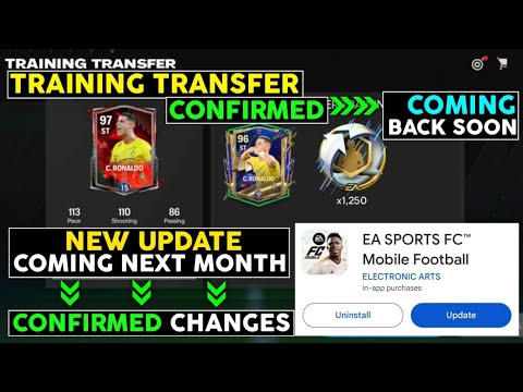 NEW UPDATE IS COMING 🤯 | TRAINING TRANSFER CONFIRMED 🤔 | EA FC MOBILE NEW UPDATE DATE 📅