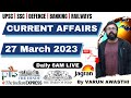 EP 1025: 27 MARCH 2023 CURRENT AFFAIRS with Static GK | CurrentAffairs2023