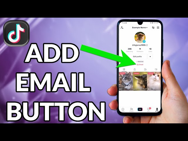 How To Add Email Button On TikTok class=