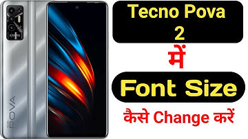 How to change font size in Tecno Pova 2 || Tecno Pova 2 me font size kaise change kare ||