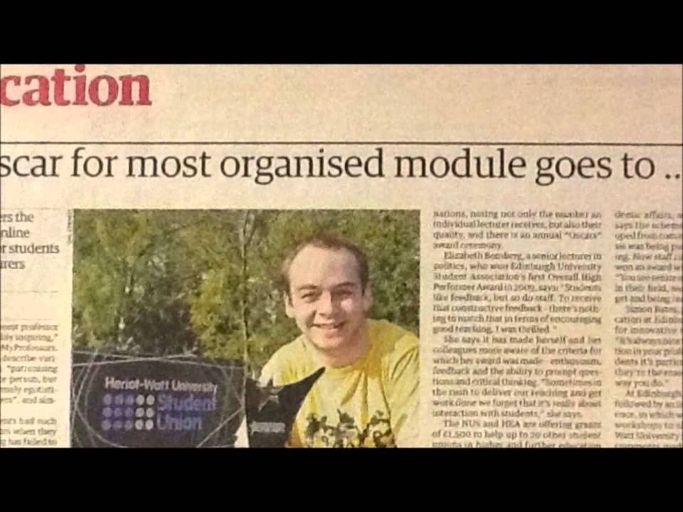 HeriotWatt Learning and Teaching Oscars YouTube