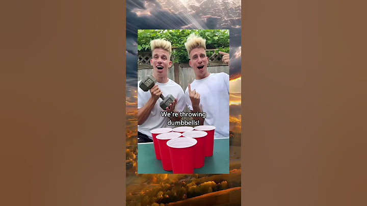 Dumbbell Drink Pong!