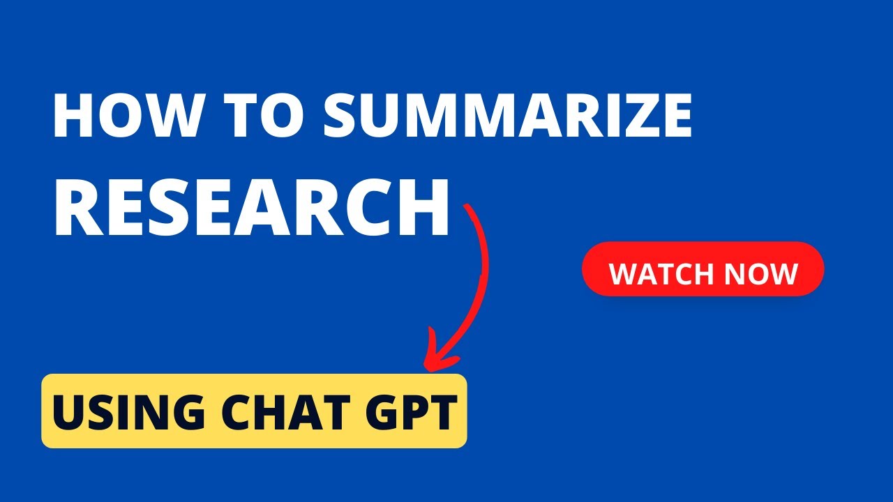 chat gpt research paper summary
