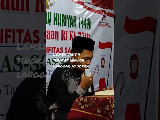 LOMBA TAHSIN TINGKAT REMAJA LANGGAR AS SOKEH class=