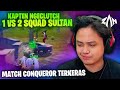 Kapten Clutch 1 vs 2 Squad Sultan, Match Conqueror Terkeras !! | HD Ultra PUBGM Indonesia