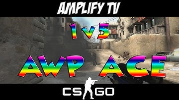 CS:GO - 1v5 Clutch AWP Ace Round With Bomb Defusal