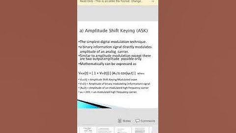 ECE 5 Digital communication Intro  to digital modulation technique