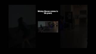 Mickey Mouse comes to life prank