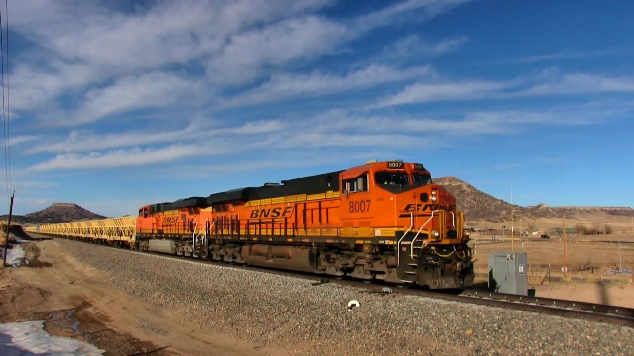 BNSF ballast train Larkspur, Colorado YouTube