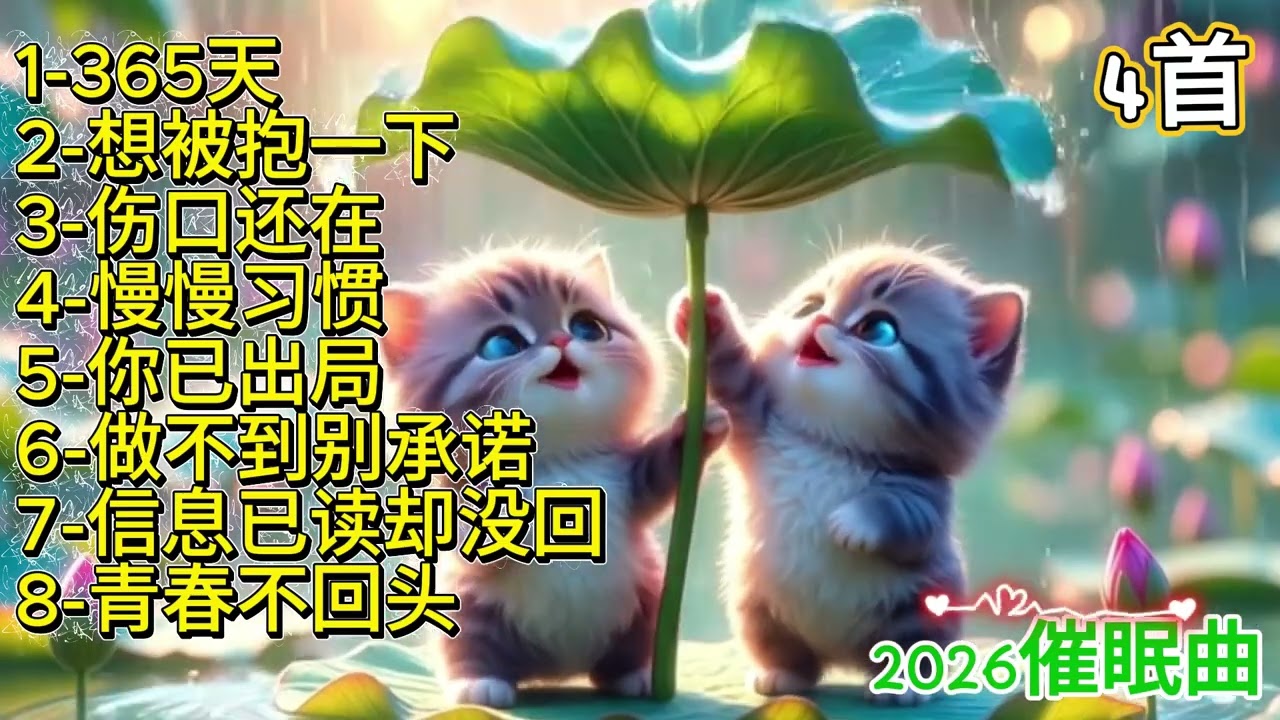 2026抒情催眠曲 《365天》#必听热门歌曲 #抖音 #疗愈歌曲 #抒情小曲集