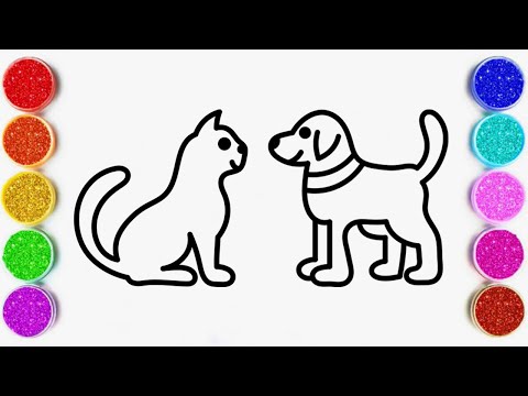 How to Draw Cute Animals Step by Step | Drawing and Coloring Animals